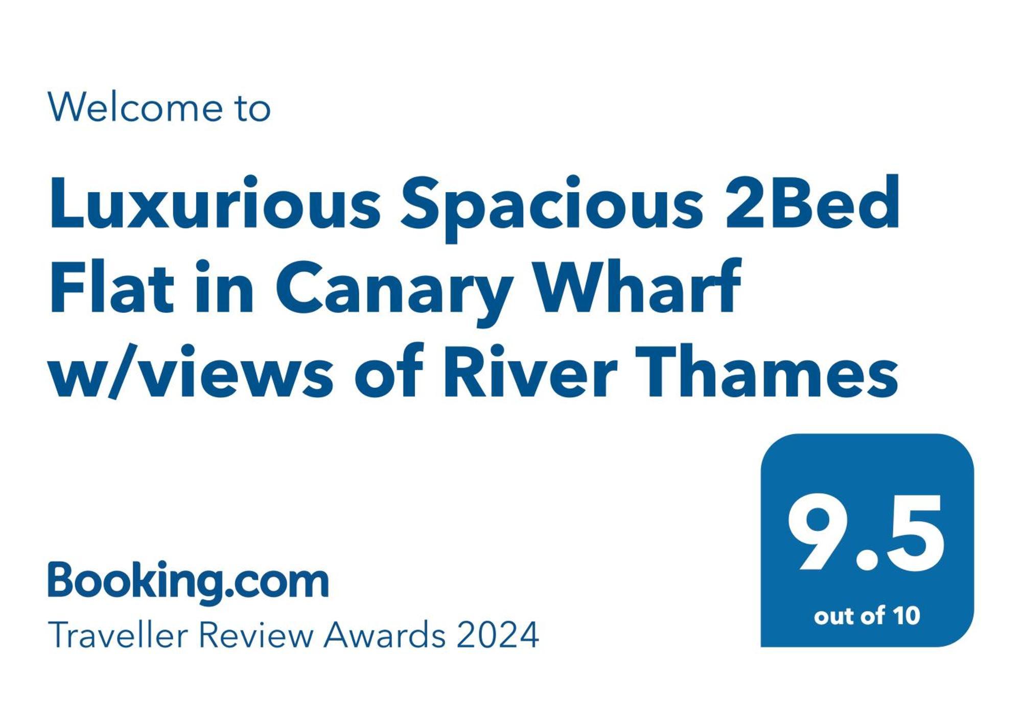Luxurious Spacious 2Bed Suites Skyline River Views By Canary Wharf Лондон Экстерьер фото